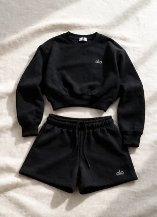 Cropped sweater set