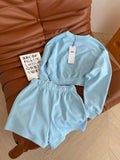 Cropped sweater set