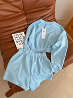 Cropped sweater set