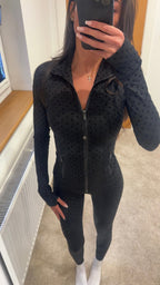 Black Polka Dot Set