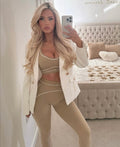 Beige & White throb Set