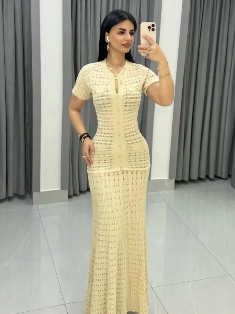 Sandro knitted glitter dress