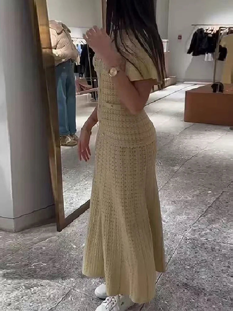 Sandro glitter knit dress