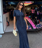 Sandro knitted glitter dress