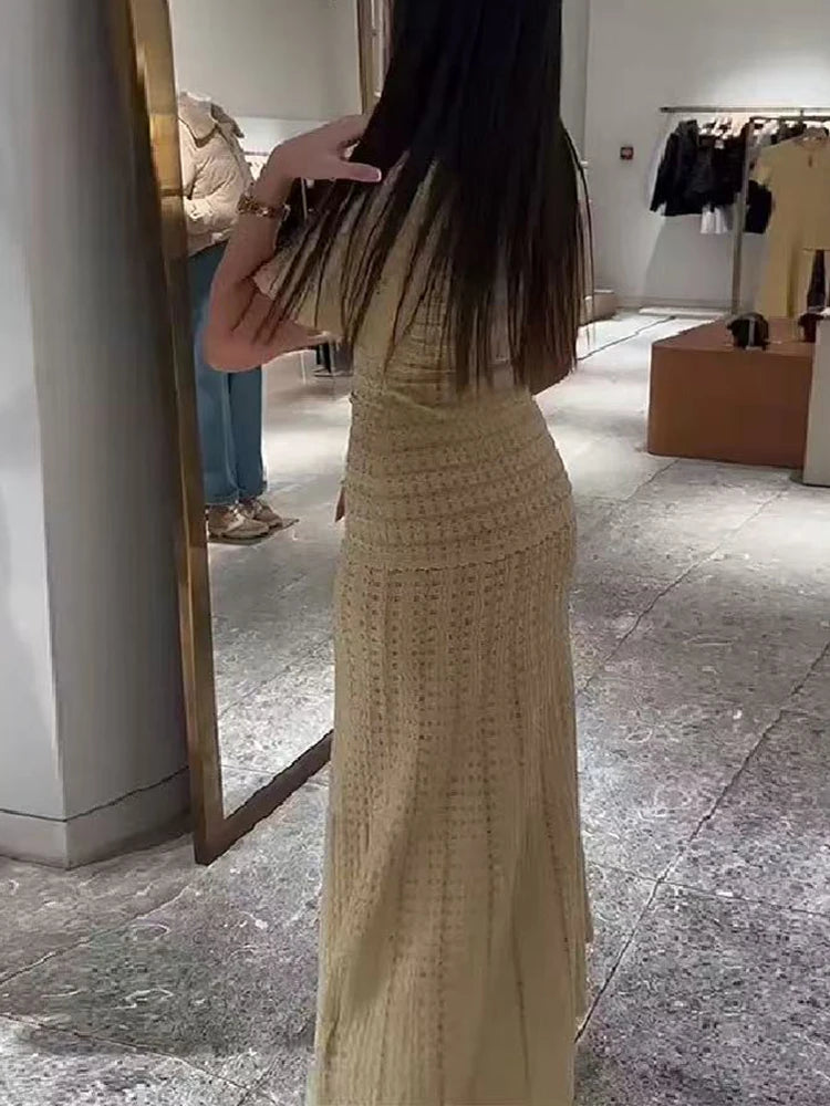 Sandro glitter knit dress