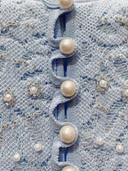 Lace knit midi dress